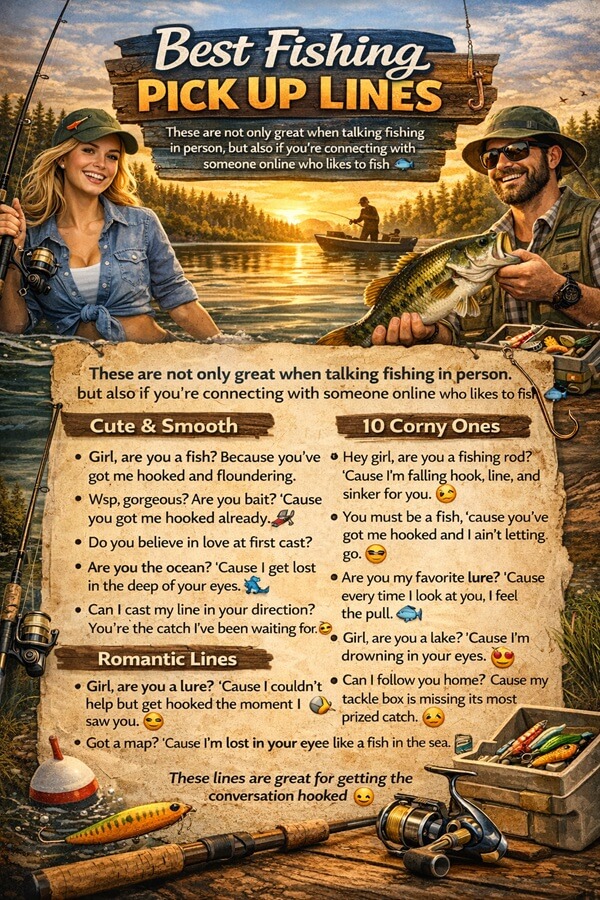 best fishing pick up lines