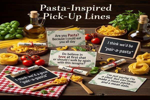80+ Pasta-Inspired Pick-Up Lines