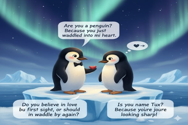 pick up lines with Penguins