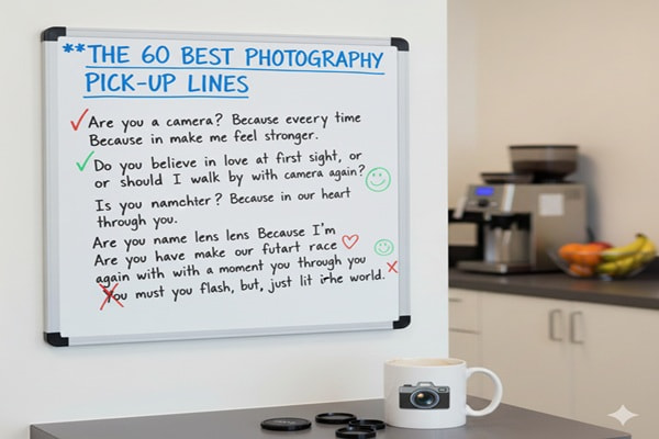 The 60 best photography pick up lines