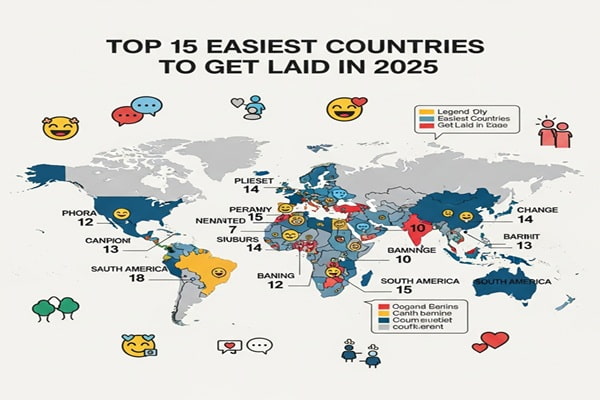 Top 15 Easiest countries to get laid in 2025