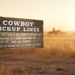 cowboy pickup lines