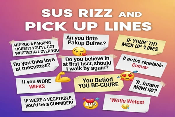 Sus rizz and pick up lines