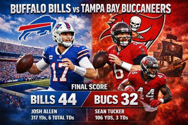 Buffalo Bills vs Tampa Bay Buccaneers Match Player Stats