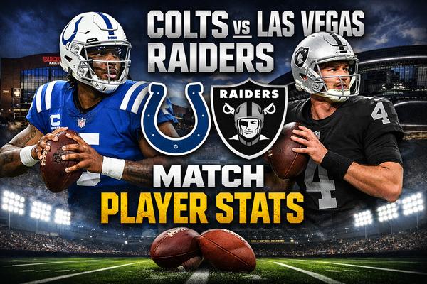 Colts vs Las Vegas Raiders Match Player Stats