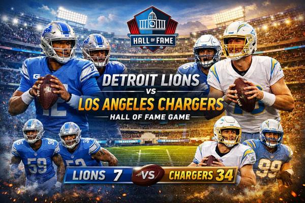 Detroit Lions vs Los Angeles Chargers Match Player Stats