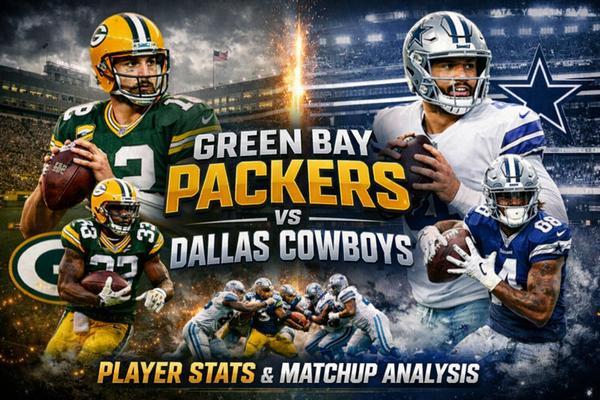 Green Bay Packers vs Dallas Cowboys Match Player Stats