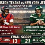 Houston Texans vs New York Jets Match Player Stats