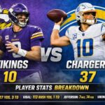 Minnesota Vikings vs Chargers Match Player Stats