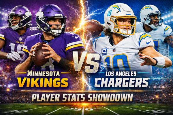 Minnesota Vikings vs Chargers Match Player Stats