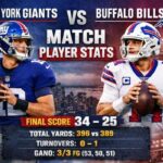 New York Giants vs Buffalo Bills Match Player Stats