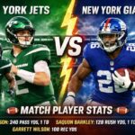 New York Jets vs New York Giants Match Player Stats