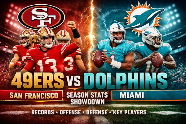 San Francisco 49ers vs Miami Dolphins Match Player Stats