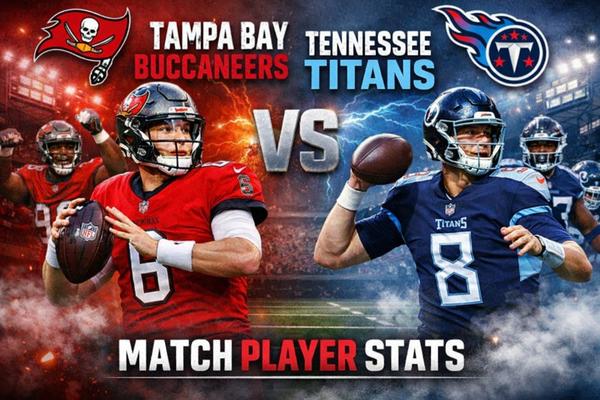 Tampa Bay Buccaneers vs Tennessee Titans Match Player Stats