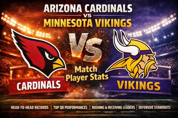 Arizona Cardinals vs Minnesota Vikings Match Player Stats
