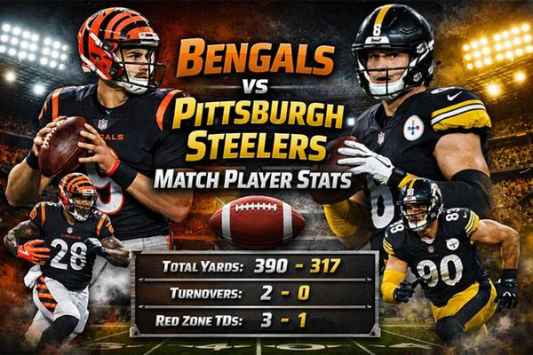 Bengals vs Pittsburgh Steelers Match Player Stats