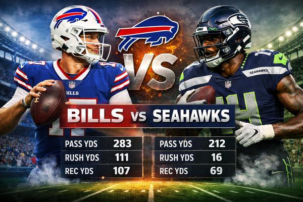 Buffalo Bills vs Seahawks Match Player Stats