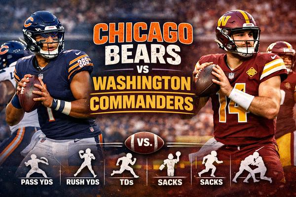Chicago Bears vs Washington Commanders Match Player Stats