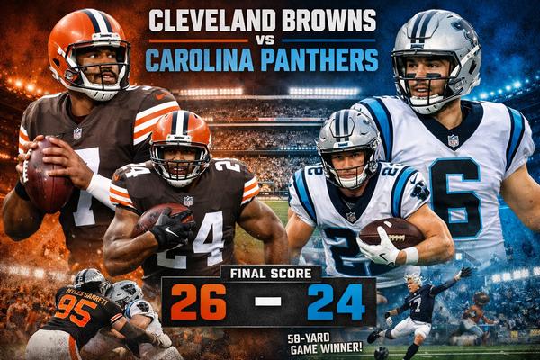 Cleveland Browns vs Carolina Panthers Match Player Stats