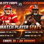 Kansas City Chiefs vs Cleveland Browns Match Player Stats