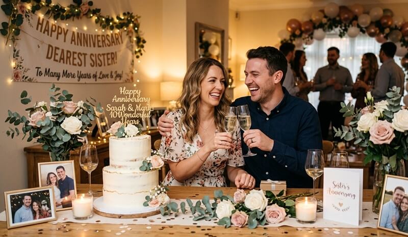 anniversary wishes for sister