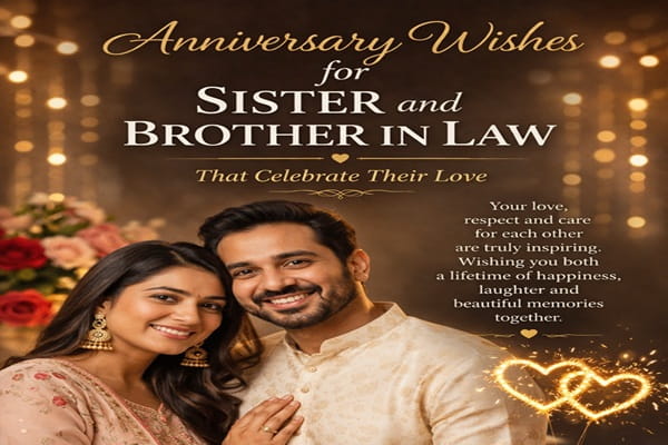 Anniversary Wishes for Sister and Brother in Law