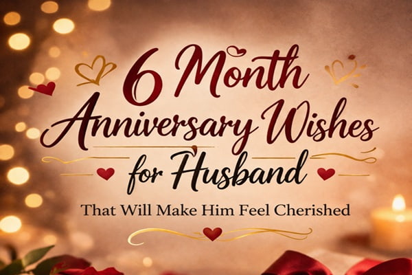 6 Month Anniversary Wishes for Husband