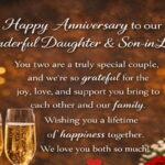 Anniversary Wishes for Daughter and Son in Law