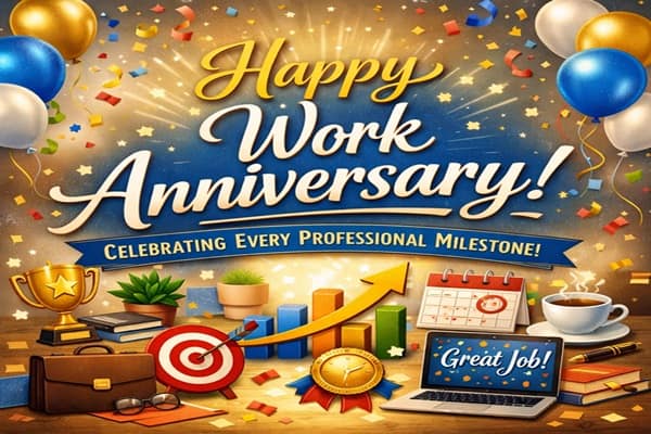 Work Anniversary Wishes